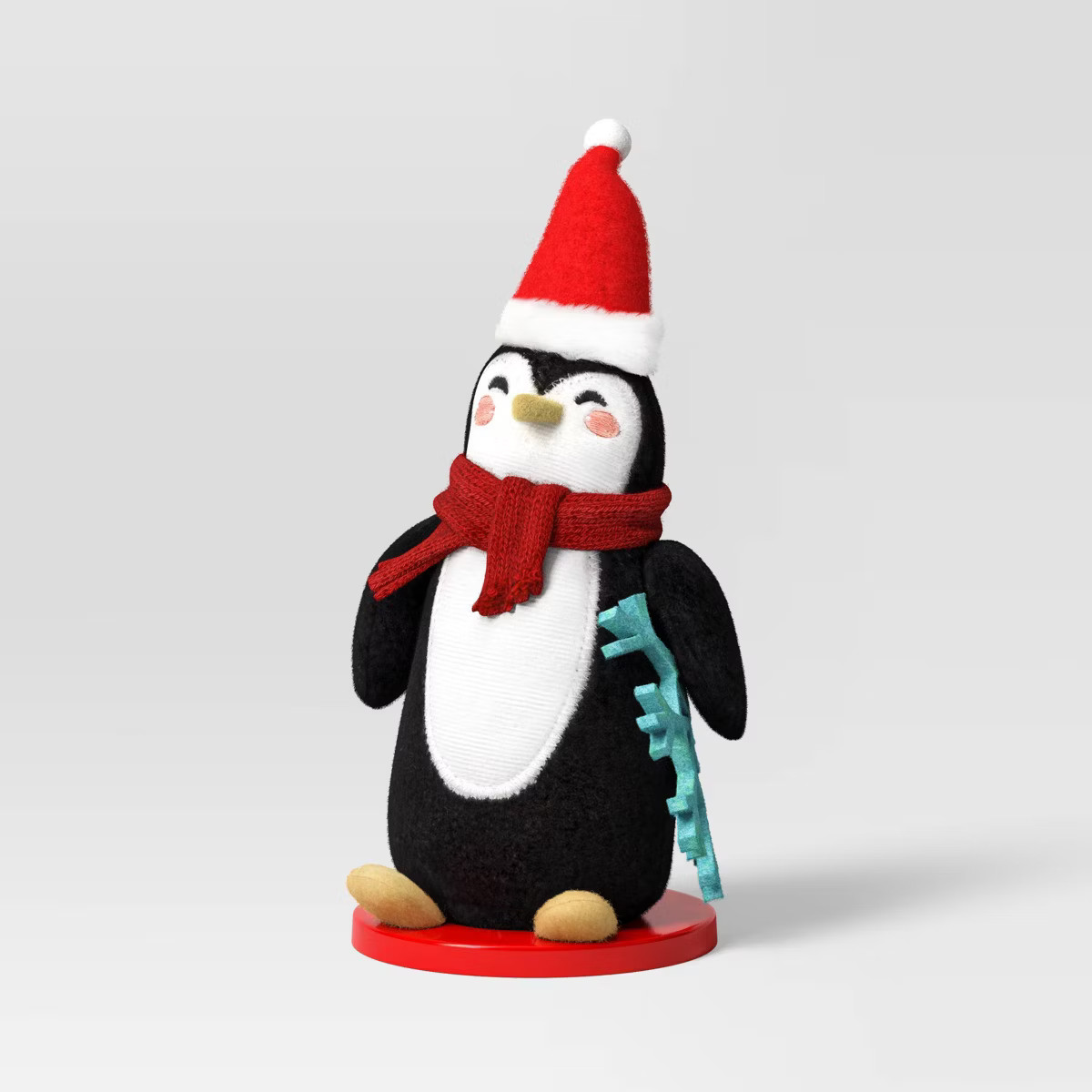 Santa Fabric Penguin Christmas Figurine Holding Snowflake - Wondershop™ | Target