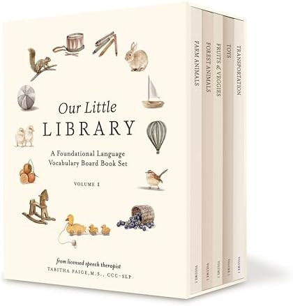 Our Little Library: A Foundational Language Vocabulary Board Book Set for Babies, Including Farm ... | Amazon (US)