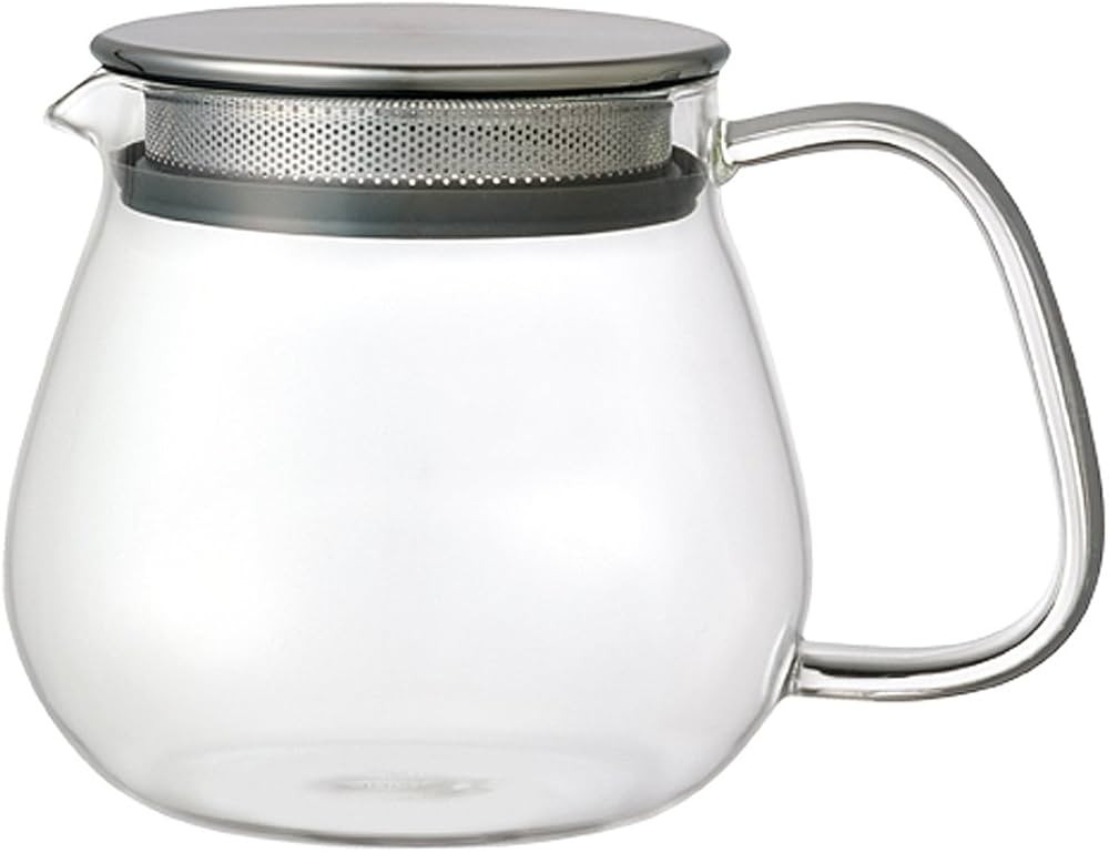Kinto Stainless Unitea One Touch Teapot 460 ml. Heat-resistant glass teapot with stainless steel ... | Amazon (US)