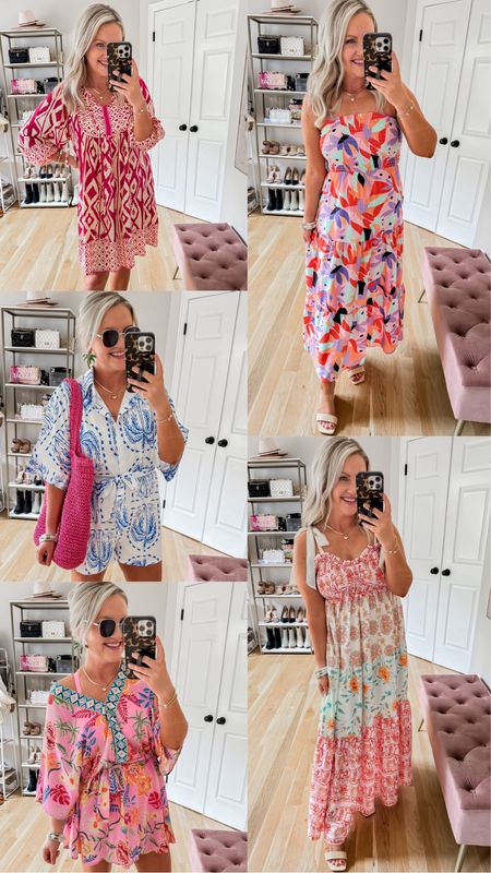 Amazon look for less dresses, romper and cover up. 
Beach vacation 
Vacation outfits 
Summer dresses

I’m in small in all dresses, romper and the cover up dress. 
Free people look for less 


#LTKStyleTip #LTKOver40 #LTKFindsUnder100