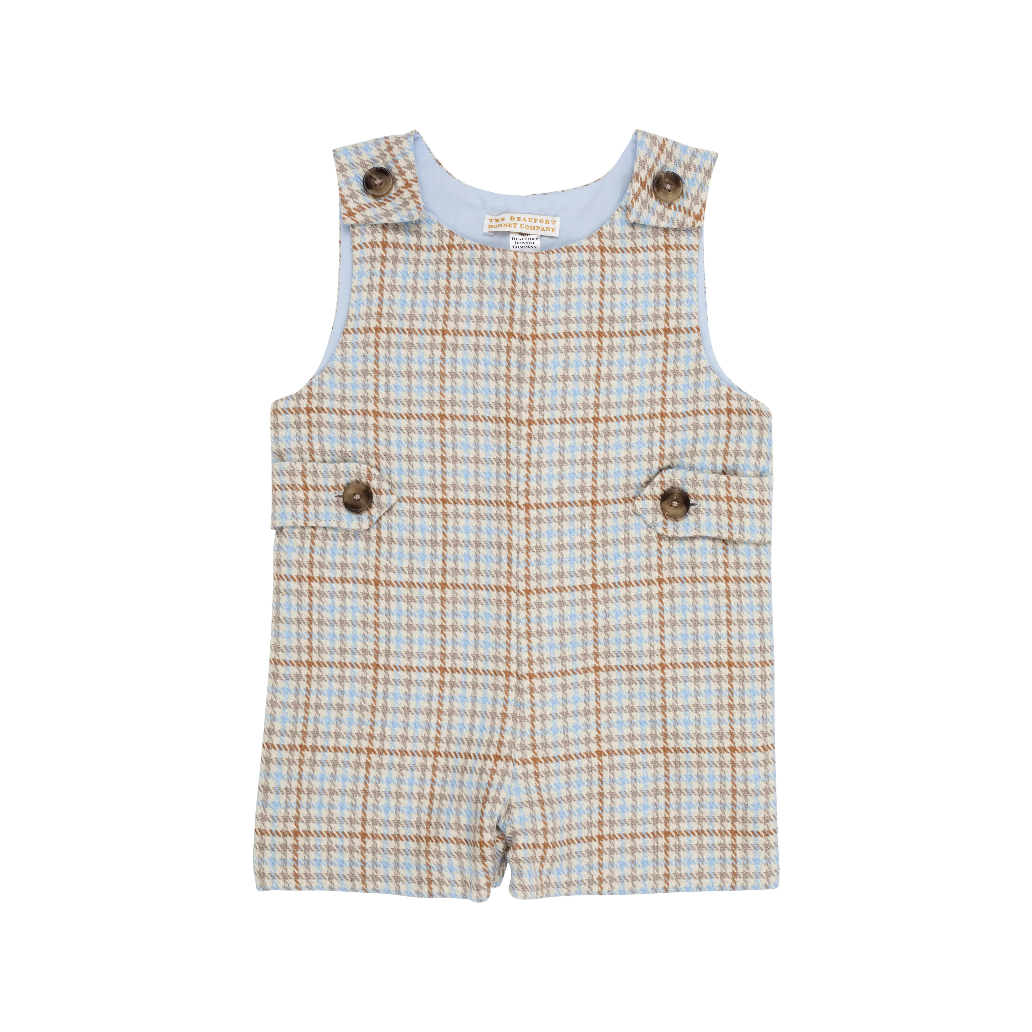 Jack Keene Jon Jon - Henry Clay Houndstooth with Beale Street Blue & Tortoise Shell Buttons | The Beaufort Bonnet Company