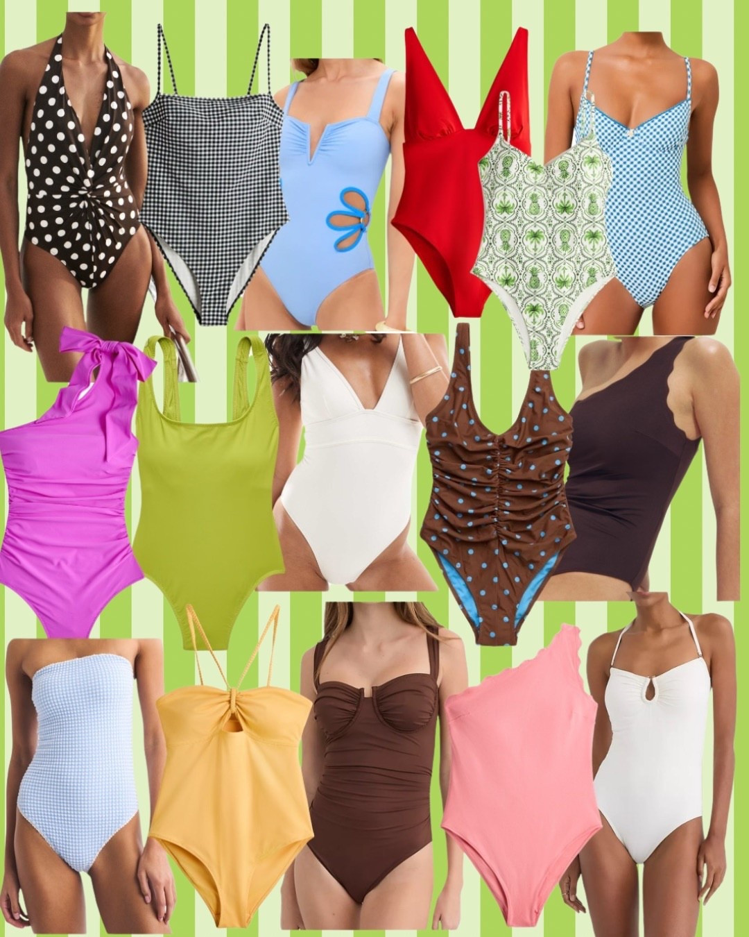 One piece swim roundup! Ones I own and love and those I’m eyeing and buying 👙