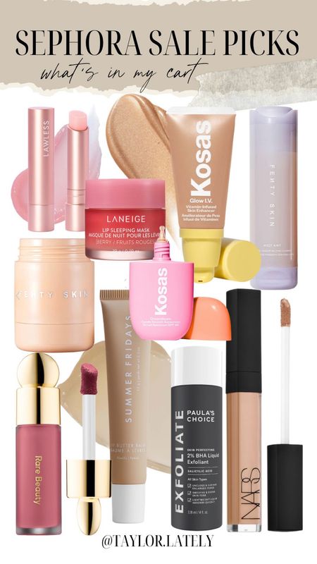 SEPHORA SALE MUST-HAVES - what’s in my cart! Use code SAVENOW for up to 30% off your entire purchase  

#LTKsalealert #LTKBeautySale #LTKunder100
