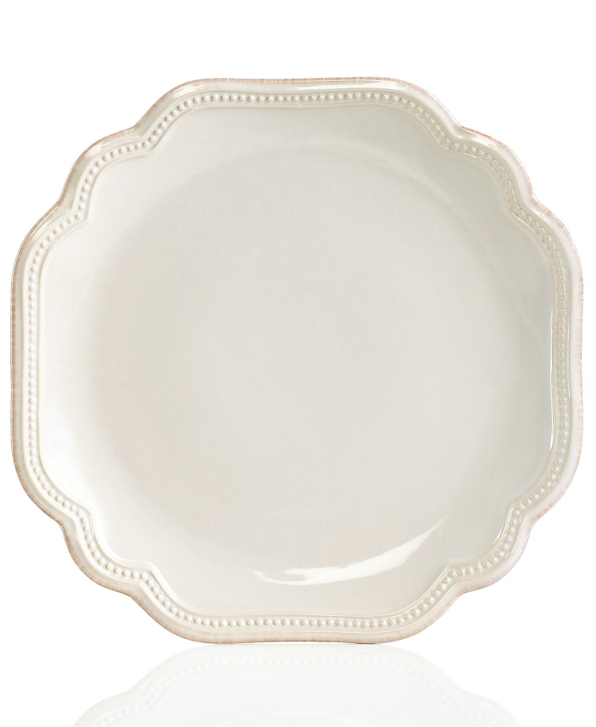Dinnerware, French Perle Bead White Salad Plate | Macys (US)