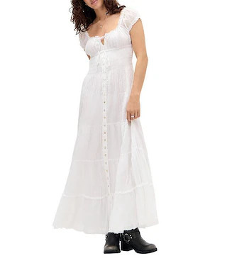 Tiana Keyhole Neck Maxi Dress | Dillard's