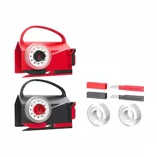 Dual Use Wrapping Paper Cutter with 4 Tapes and 2 Replacement Blades Combo for Gift Wrap Paper Roll Holder (2-Pack) | The Home Depot