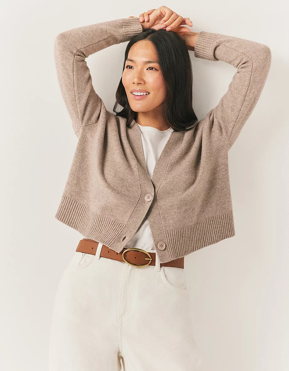 Boxy Cardigan with Cashmere | The White Company UK & ROW