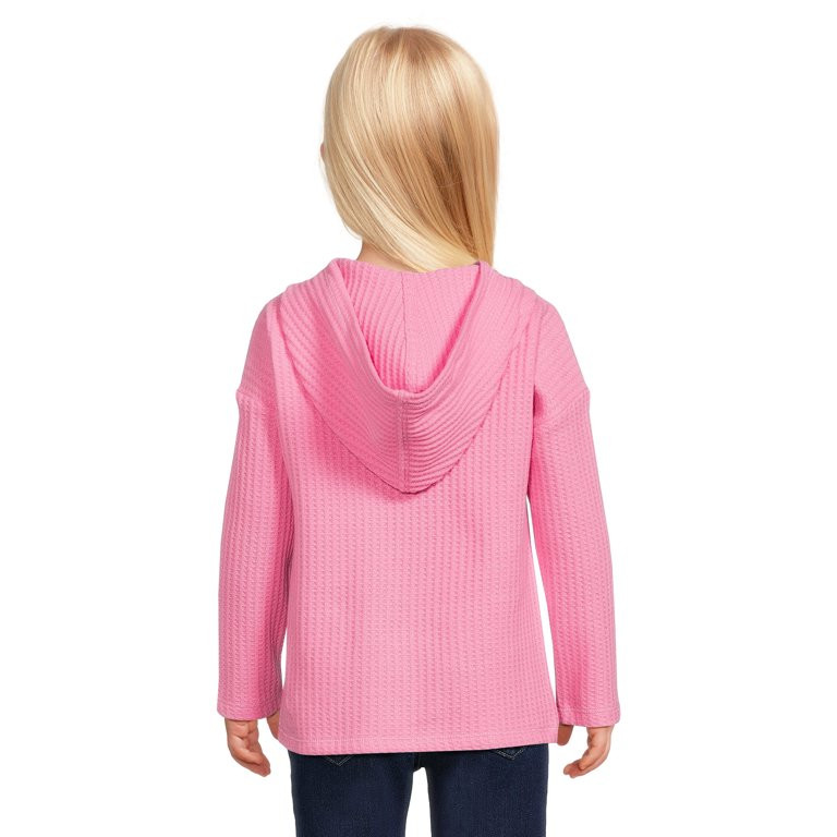 Garanimals Toddler Girls Thermal Hoodie, Sizes 12 Months - 5T | Walmart (US)