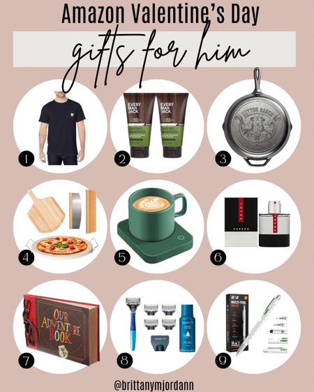 Amazon Valentine’s Day Gifts for Him.

Gif Guide. Carhartt. Every Man Jack moisturizer. Yellowstone cast iron cooking pan. Pizza cooking set. Mug warmer. Prada perfume cologne. Adventure photo book. Harry’s shaving set. All in one tool. 

#LTKmens #LTKSeasonal #LTKGiftGuide
