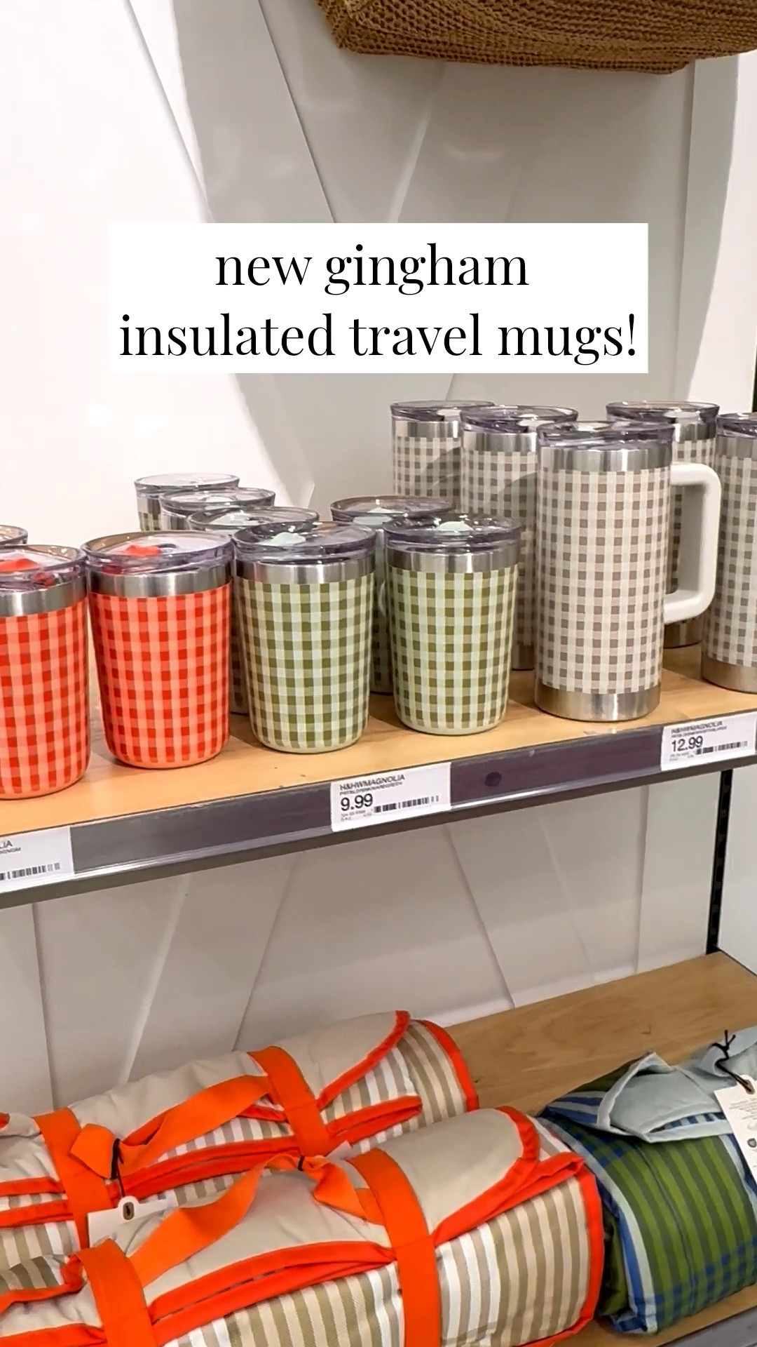 Gingham insulated travel mugs at Target! These are new in the summer Hearth and Hand collection 🤍 grab them while you still can! These would make a cute Mother’s Day gift! 

#LTKTravel #LTKHome #LTKMothersDay