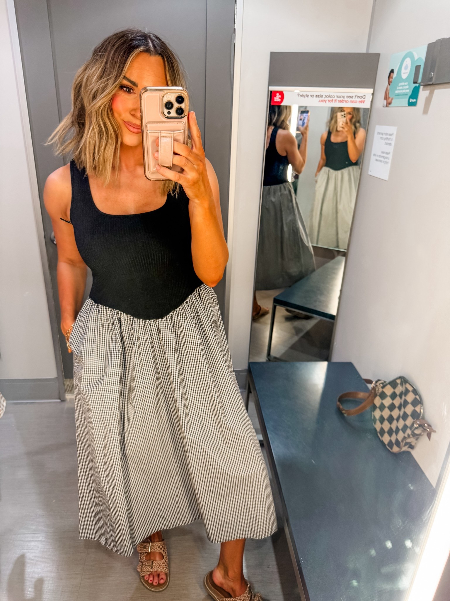 Size medium
Gingham dress 

#LTKOver40 #LTKSeasonal