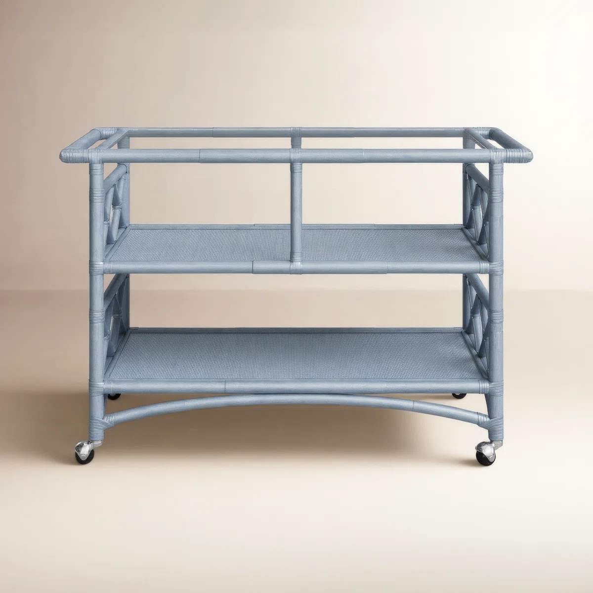 Abbott Wicker / Rattan Bar Cart | Wayfair North America