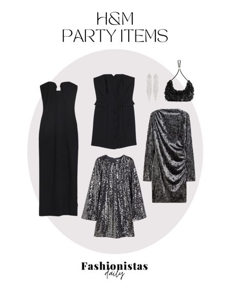 H&M party items ✨

outfit inspiration, festive look, velvet dress, clutch with decorations, black bag, long rhinestone earrings, black tube dress, dress with sequins, Christmas party look, New Year’s Eve look, bandeau dress, Nederland. 

#LTKstyletip #LTKeurope #LTKparties