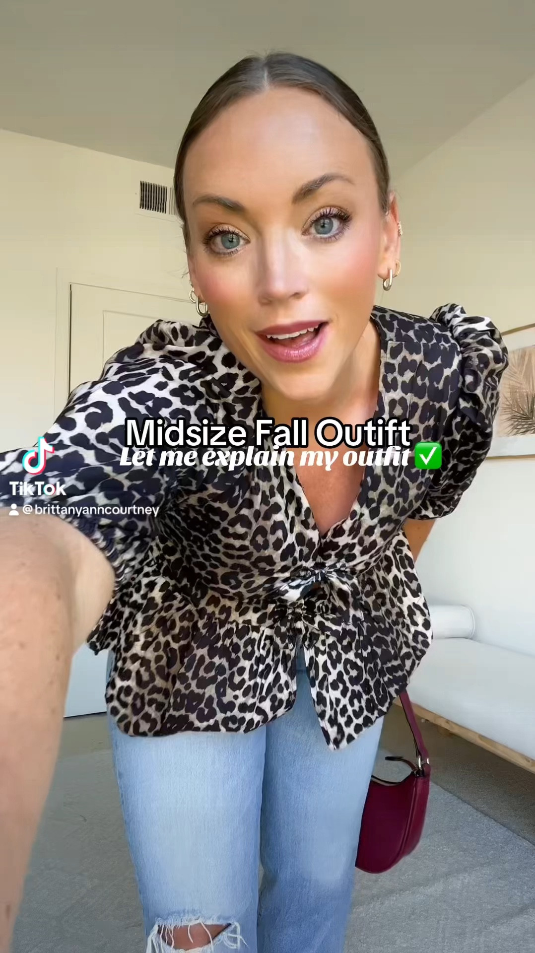 Midsize fall outfit🍂 Did the outfit explanation helpp? Let me knoww ♥️

Leopard top size  small
Jeans are a 29/8 but brand changed their sizing, everything runs small for curves now so I’d easily be a 30/10 now  

#LTKSeasonal #LTKMidsize #LTKVideo