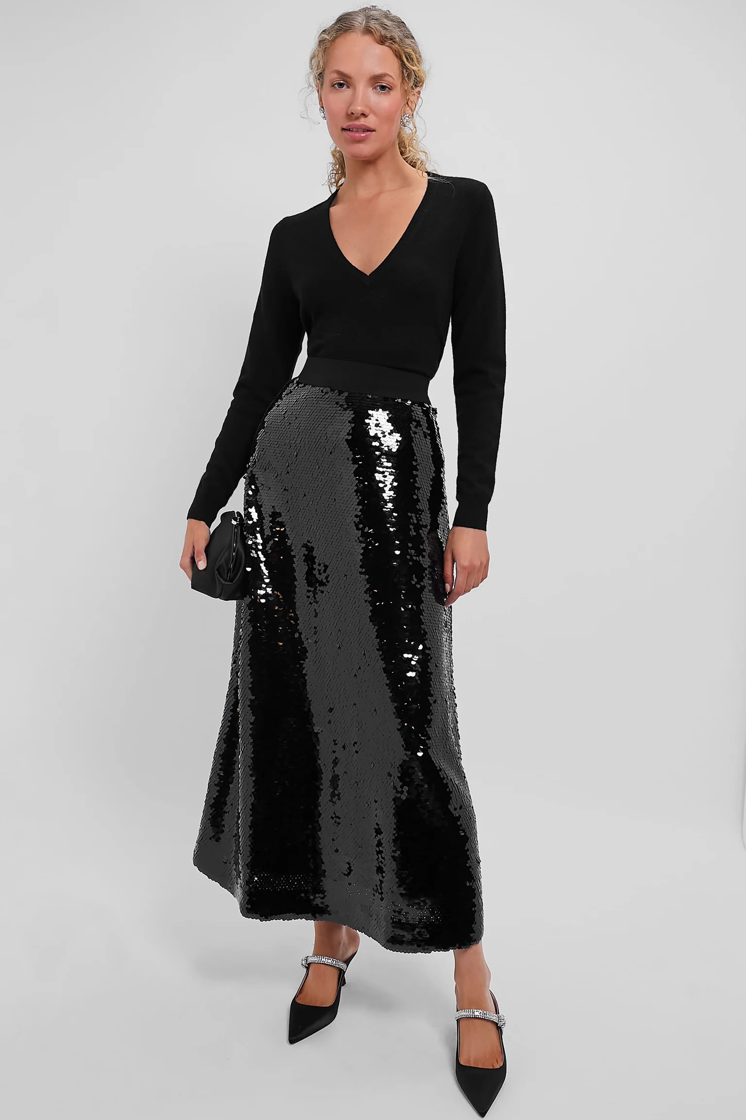 Black Sparkle Kristin Skirt | Tuckernuck (US)
