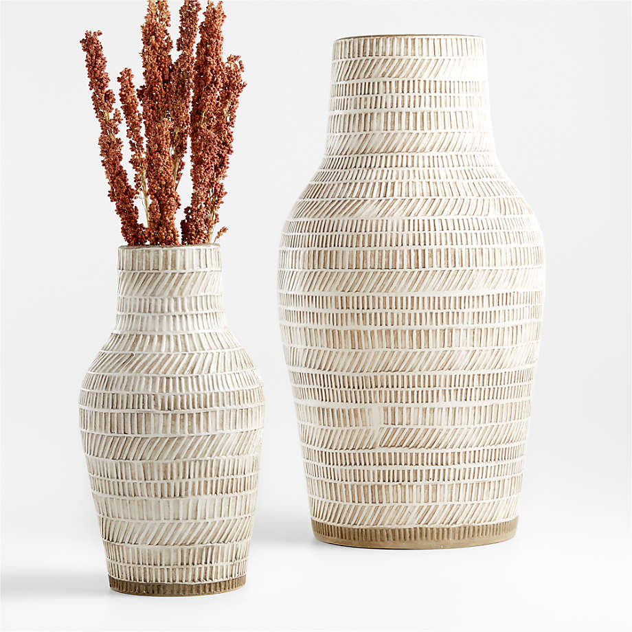 Lati Vase 12" + Reviews | Crate & Barrel | Crate & Barrel