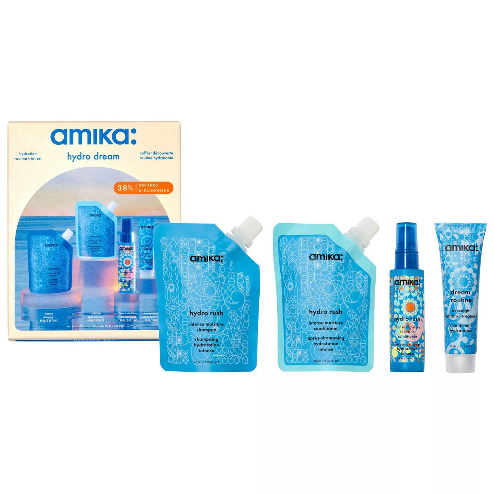 amika Mini Hydro Rush Shampoo & Conditioner Set, None | Kohl's