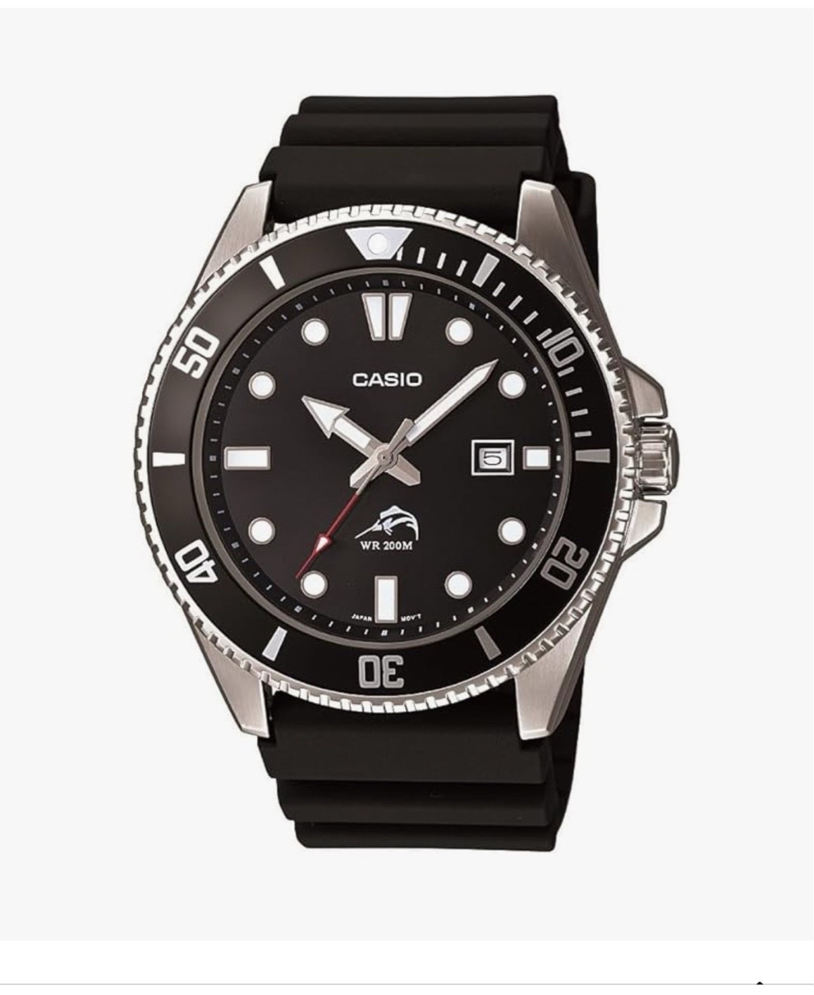 Casio MDV106 Series | Unisex Analog Watch | 200M WR |
Stainless Steel Case | Resin Band | 2 Hand Analog (HR, Min, SEC) | Date Display | Screw Down Crown/Screw Down Caseback | 3 Year Battery