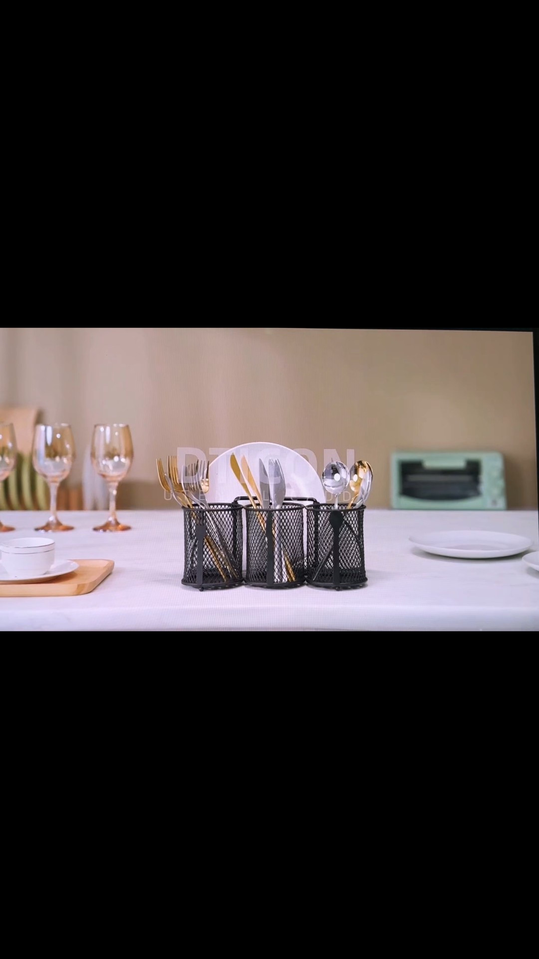 “Traveling, camping, or just hosting at home? This black metal utensil caddy is a game-changer 🙌 Retractable handle, divided sections for silverware, napkins, and plates. No more mess on the counter or picnic table! 🥳”
#RVOrganizing 

#LTKHome #LTKTravel #LTKFindsUnder50