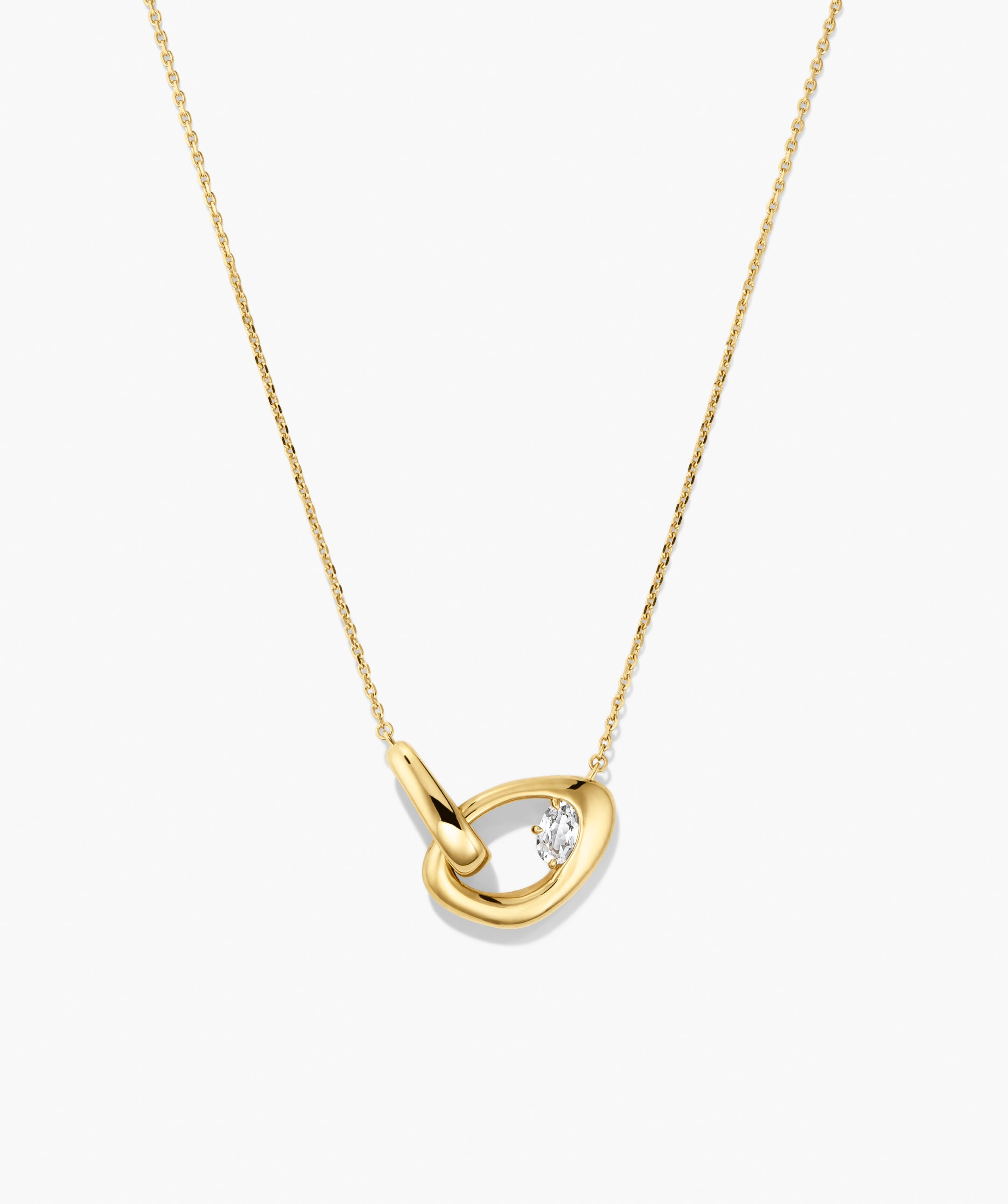Organic Dôme Curve Gemstone Necklace | Mejuri Fine Crew