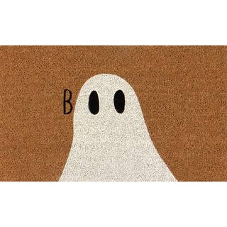Boo Ghost 18 in. x 30 in. Coir Doormat | The Home Depot