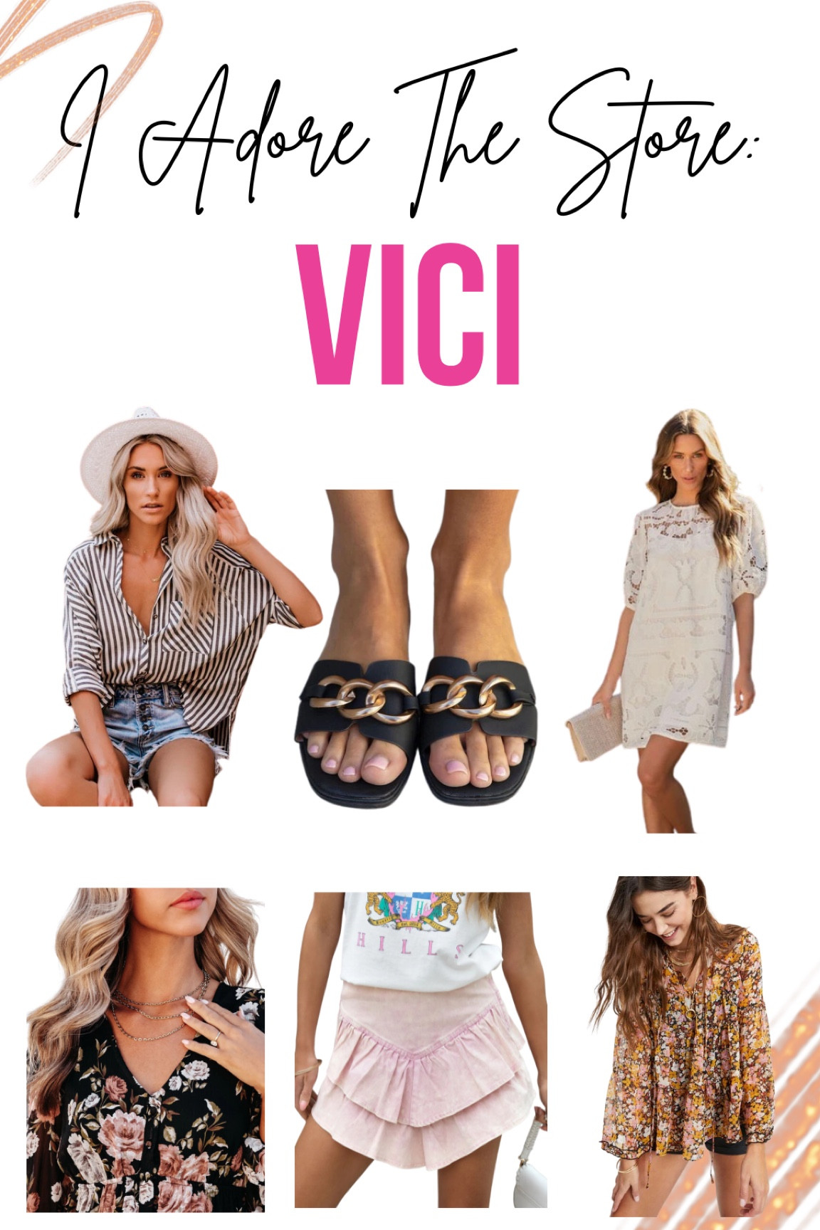 IATS- Vici

FLORAL BELL SLEEVE BLOUSE
Chain Layered Necklace
Cotton Ruffle Mini Skirt
Crochet Lace Mini Dress
Baylor Chain Sandals
Malcolm Button Down Cotton Top

#LTKFind #LTKstyletip #LTKSeasonal