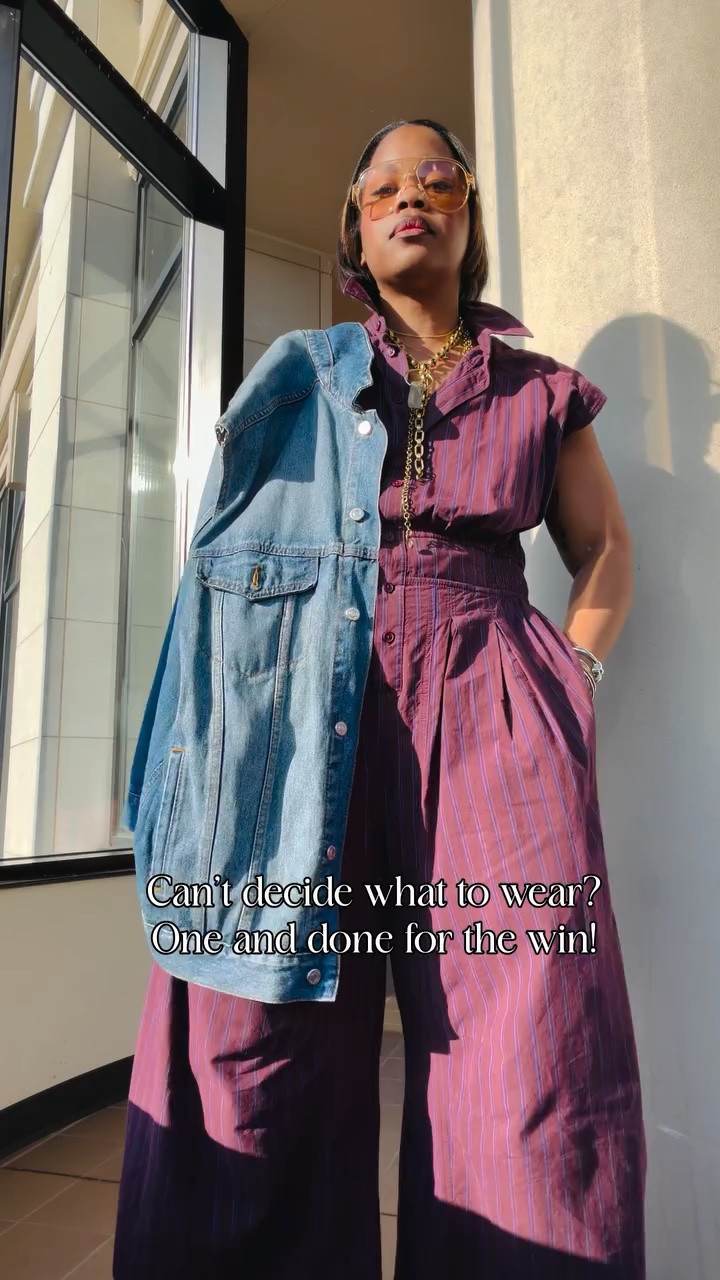 I mean…I’ll always love jumpsuits!! One and done and out and out the door! This one is still a fav! What y’all think?
•
•
Jumpsuit style, workwear style, weekend style, easy style, wearable style