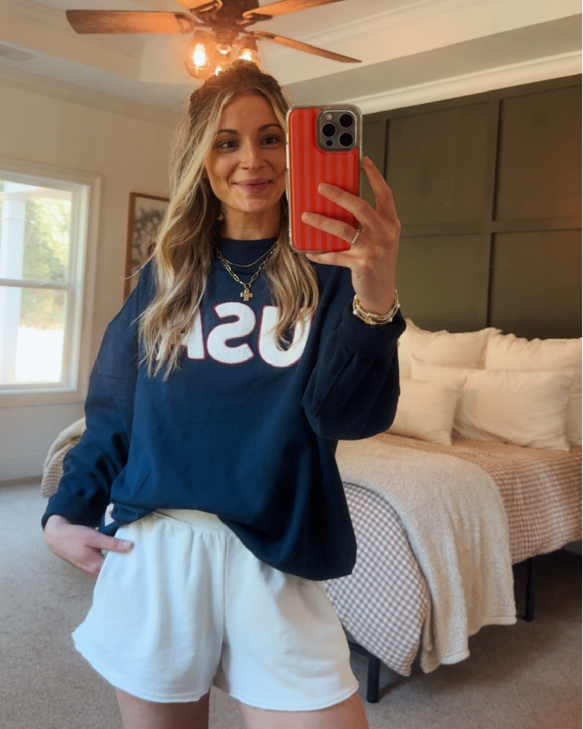 Loveee this set 🇺🇸🤩 Do you like it with the blue or white shorts better? 👀 @Aerie

#LTKU #LTKSeasonal #LTKTravel