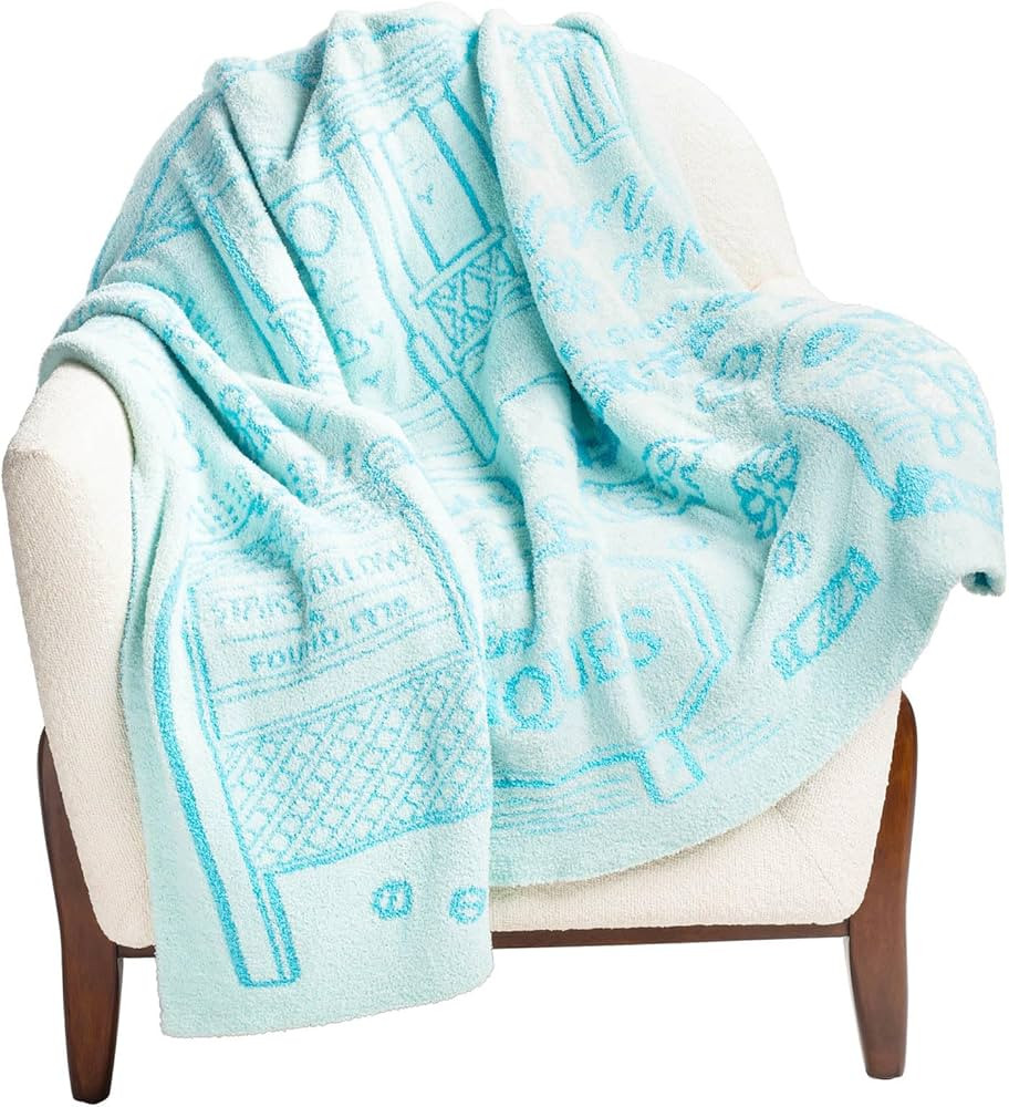 Jay Franco Gilmore Girls Feather Knit Fluffy Throw Blanket - Stars Hallow Fuzzy Blanket Measures ... | Amazon (US)