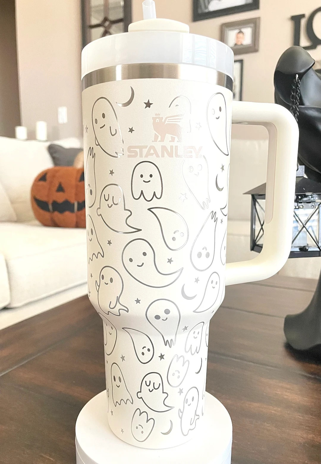 40oz Stanley Quencher | Ghost Stanley Tumbler | Halloween Stanley Tumbler | Etsy (US)