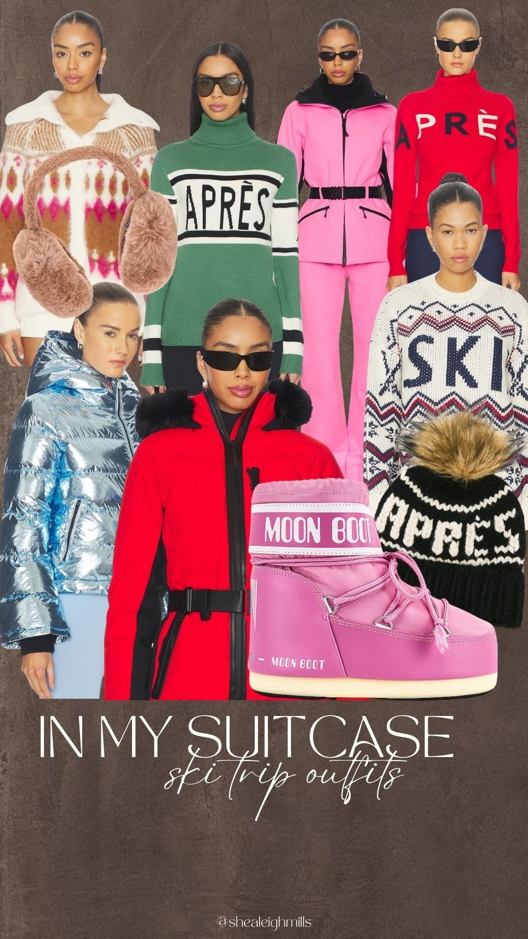 In my suitcase — colorful ski trip outfits edition 💖🏔️
All the bold après ski sweaters, ski suits, puffer jackets, Moon Boots, faux fur accessories, winter knits, ski trip outfits, snow day looks, mountain vacation style, cold weather outfits, ski weekend packing list, après ski fashion, cozy winter layers, colorful winter outfits, ski resort outfits, winter travel essentials all in one place! 

#LTKdayinmylife #LTKTravel #LTKootd