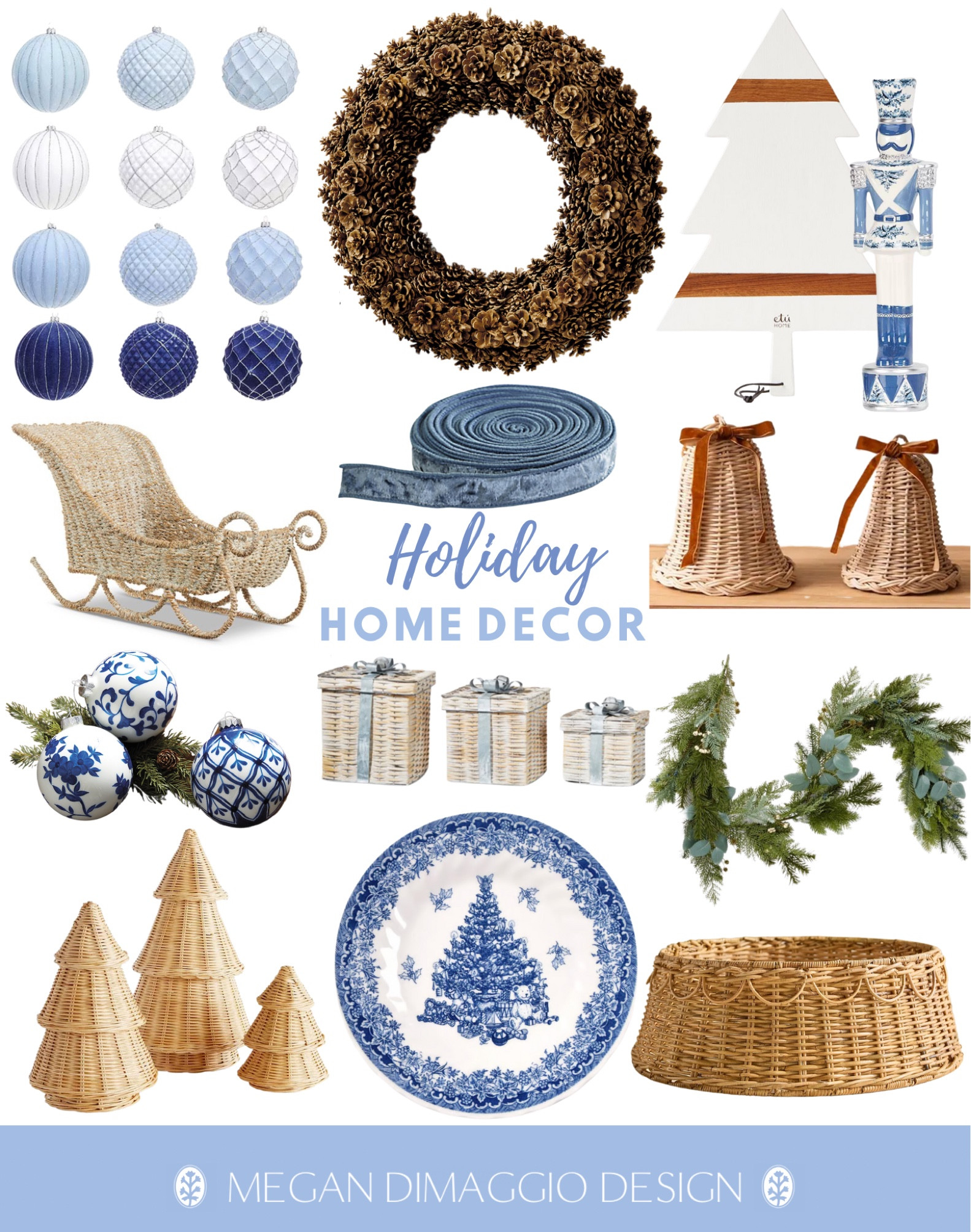 Blue & white coastal Christmas home decor picks!! 💙🤍🙌🏻😍 Loving these new blue and white ornaments, this nutcracker!! This highly rated pinecone wreath is a great & more affordable option to the S&L one! And these new rattan table top trees, bells and scalloped tree skirt!! Don’t wait to snag the ones you love!! The best pieces always go fasChrist

#LTKHome #LTKFindsUnder100 #LTKSeasonal