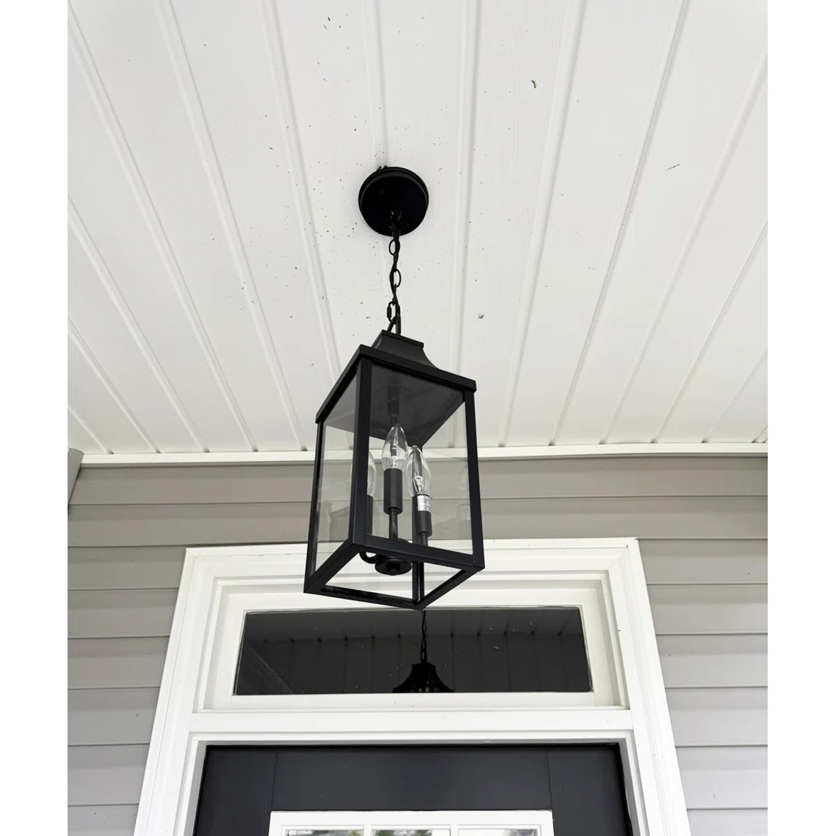 15.5" Large Outdoor Pendant Light, Die‑Cast Aluminum Exterior Hanging Lantern for Porch Entrywa... | Wayfair North America