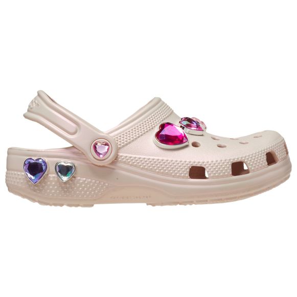 Crocs Classic Iridescent Hearts Clogs | Kids Foot Locker (US)