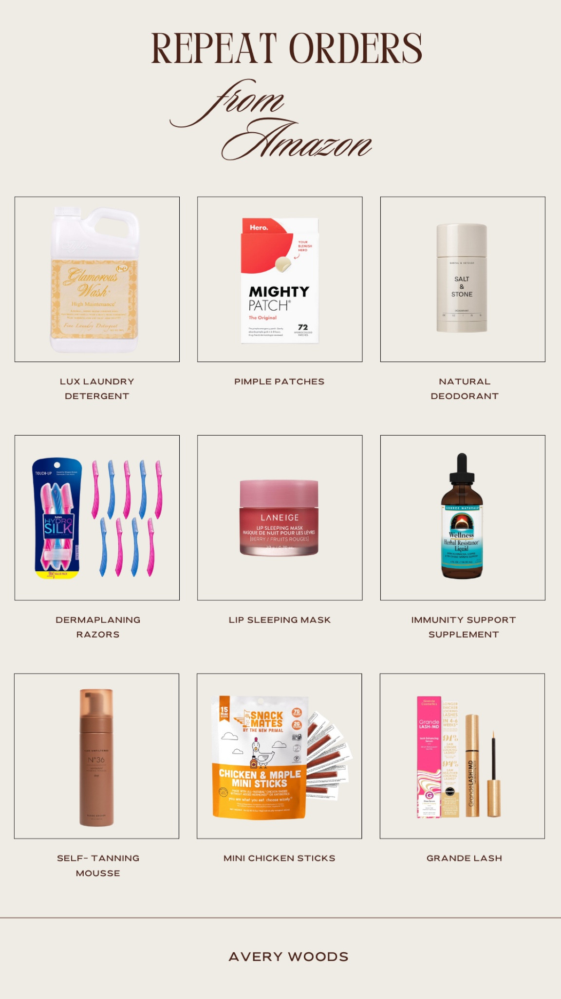 My repeat orders from Amazonn

#LTKFindsUnder50