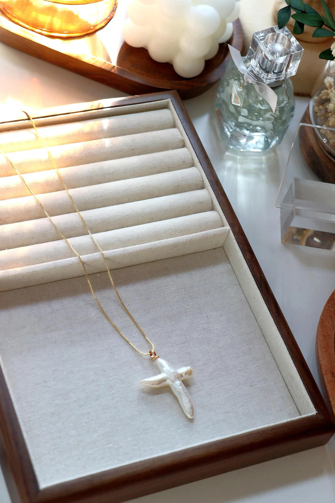 Large Freshwater Cross Pearl Pendant Necklace, Religious Catholic Gifts, Natural Pearl Pendant, B... | Etsy (US)