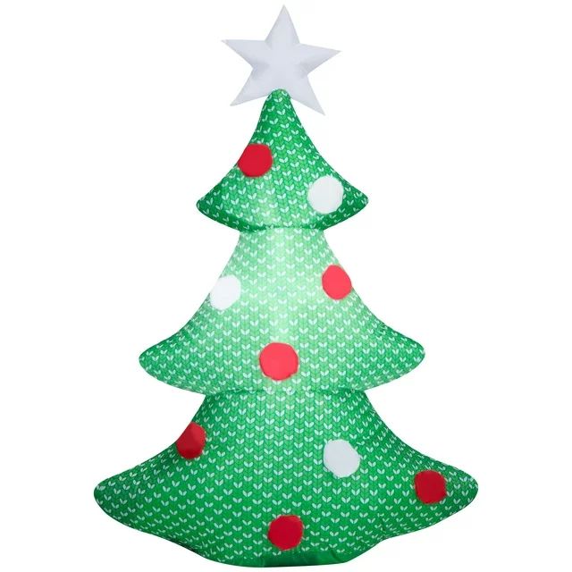 Airblown Inflatables 4 Foot Christmas Knit Christmas Tree, by Holiday Time | Walmart (US)