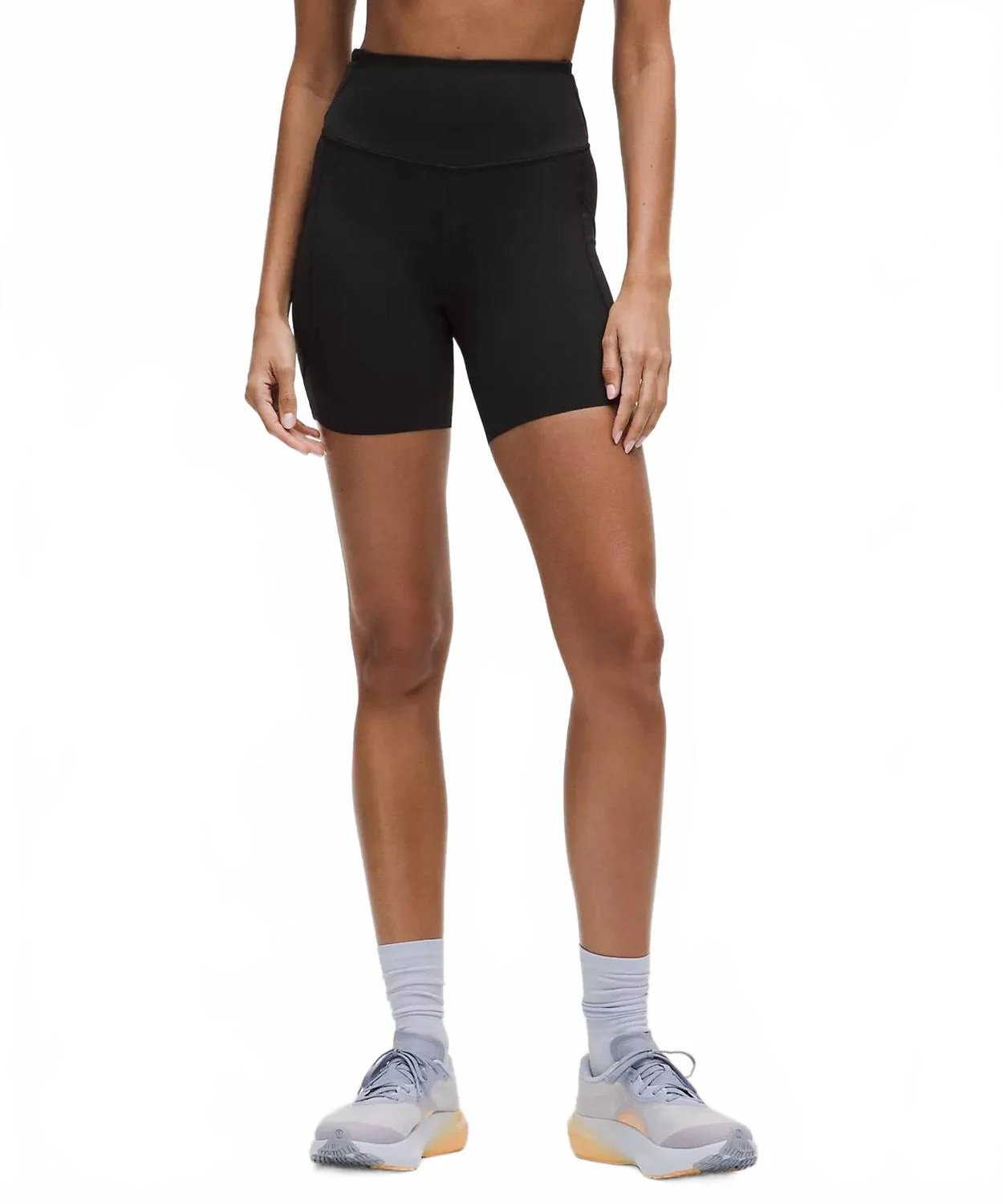 Fast And Free High-Rise 6" Short In Black | Shop Simon