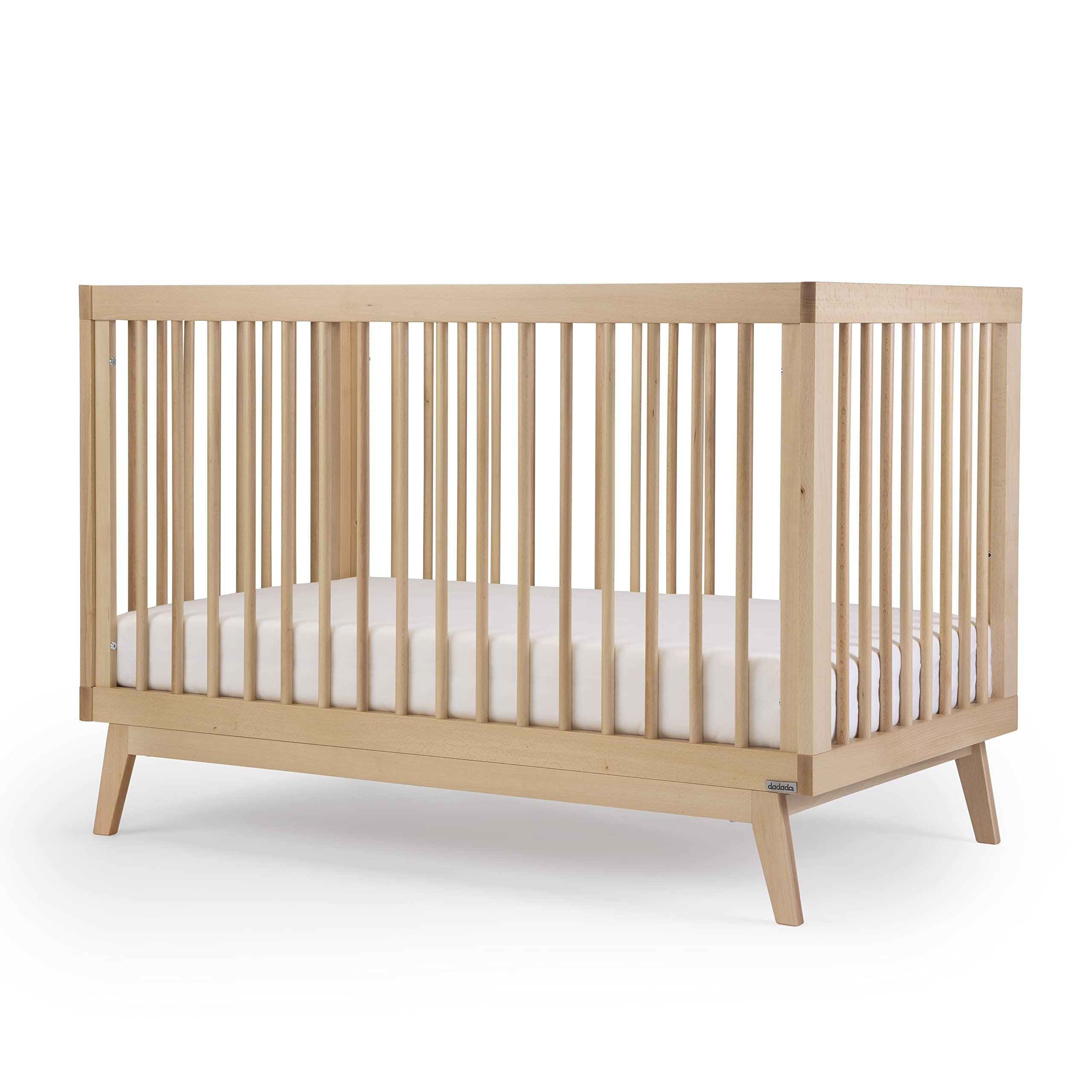 dadada Baby Soho 3-in-1 Convertible Crib – GREENGUARD Gold Certified, Made in Italy, Solid Beechwood | Amazon (US)