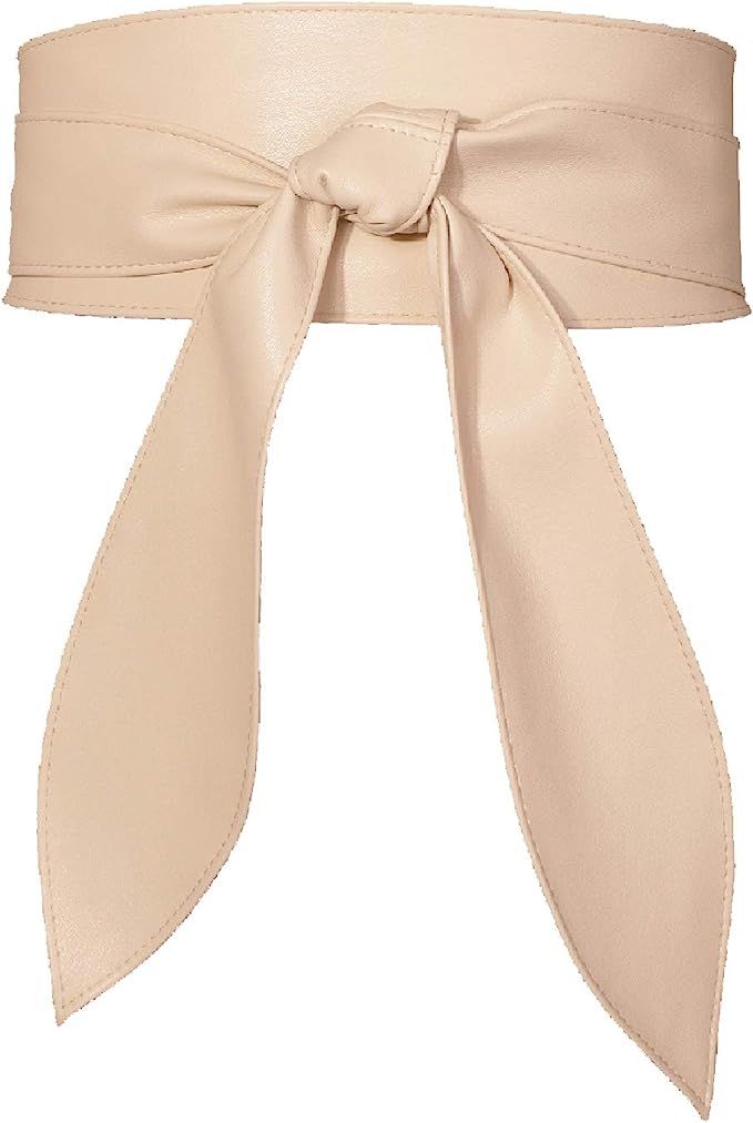 Earnda Womens Fashion Obi Belt Wrap Wide Cinch for Dress Solid Color Belts | Amazon (US)