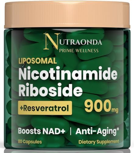Liposomal Nicotinamide Riboside 900mg Resveratrol & Quercetin – NAD Supplement Plus for Anti Ag... | Amazon (US)