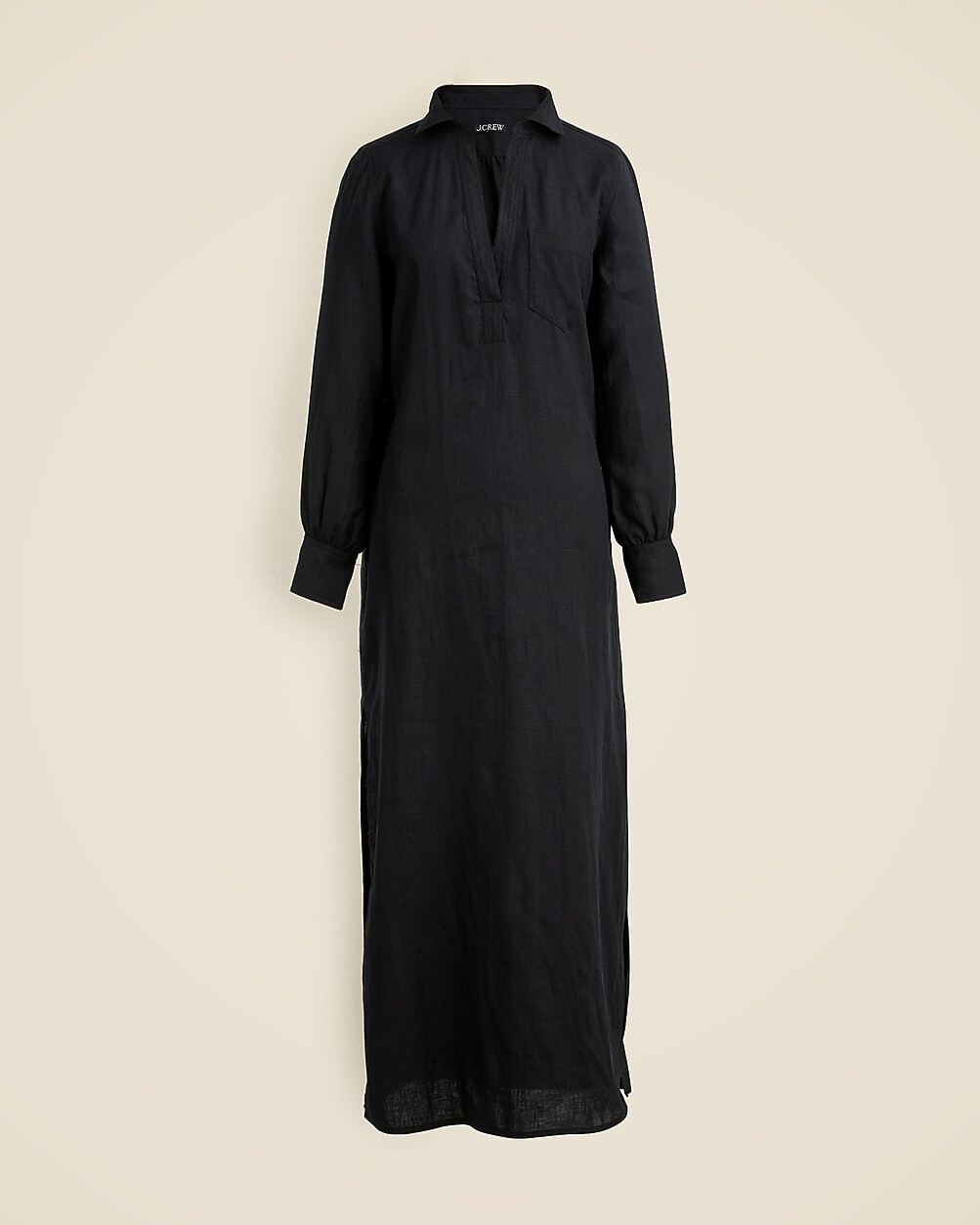 Bungalow maxi popover dress in linen | J. Crew US