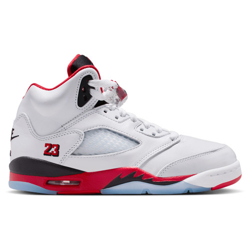 Jordan Boys Jordan Air Jordan 5 Retro OG - Boys' Grade School Basketball Shoes White/Black/Fire Red Size 5.5 | Champs Sports Canada