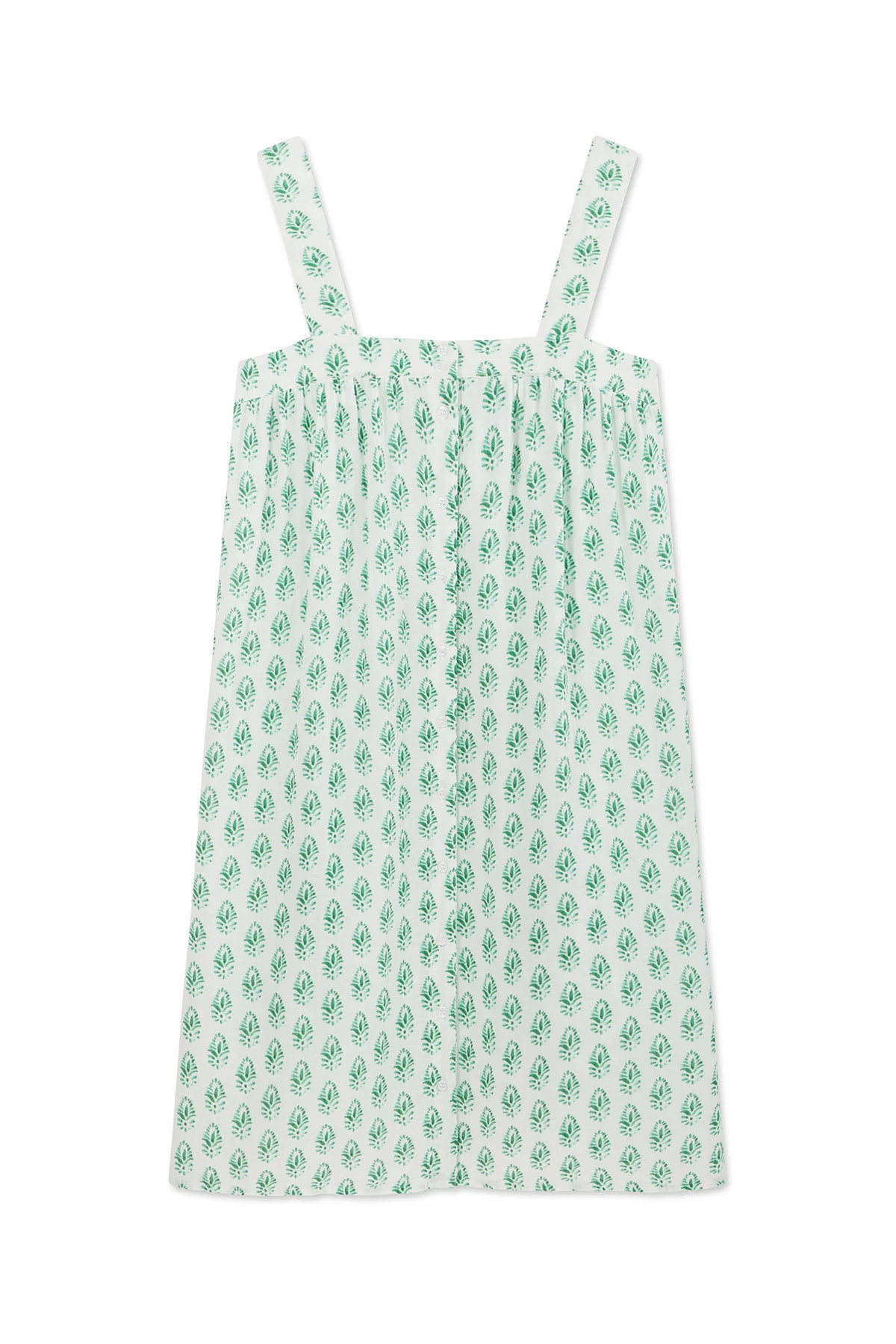 Hamptons Nightgown in Palm Batik | Lake Pajamas