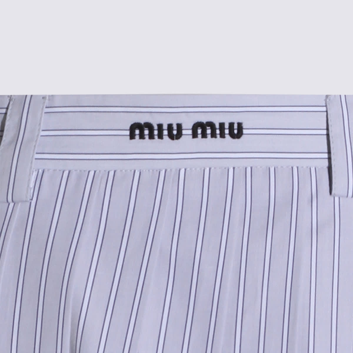 Miu Miu Grey Cotton Skirt | Italist.com US