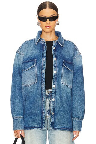 Icon Denim Noa Eco Overshirt in Denim Medium from Revolve.com | Revolve Clothing (Global)