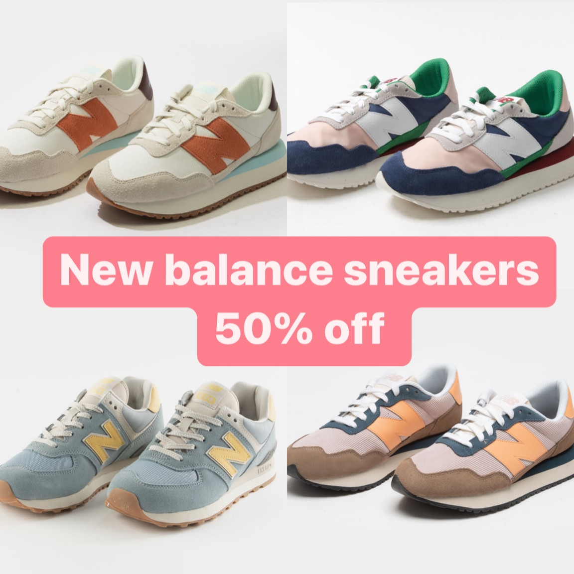 New balance sneakers 50% off #sneakers #shoes #newbalance #tennisshoes #workoutshoes #fitness 

#LTKsalealert #LTKshoecrush #LTKunder50