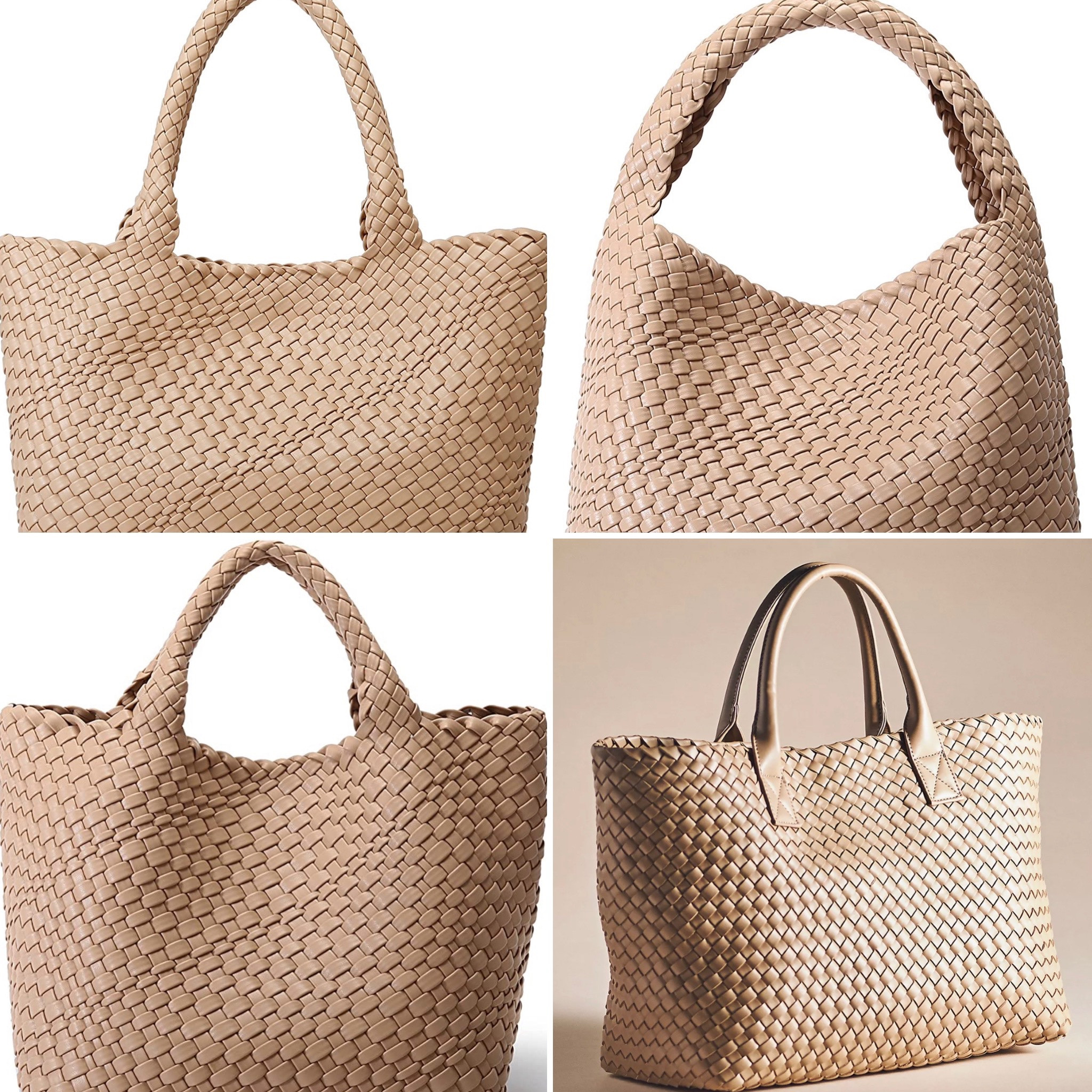 Woven Faux Leather Tote curated on LTK