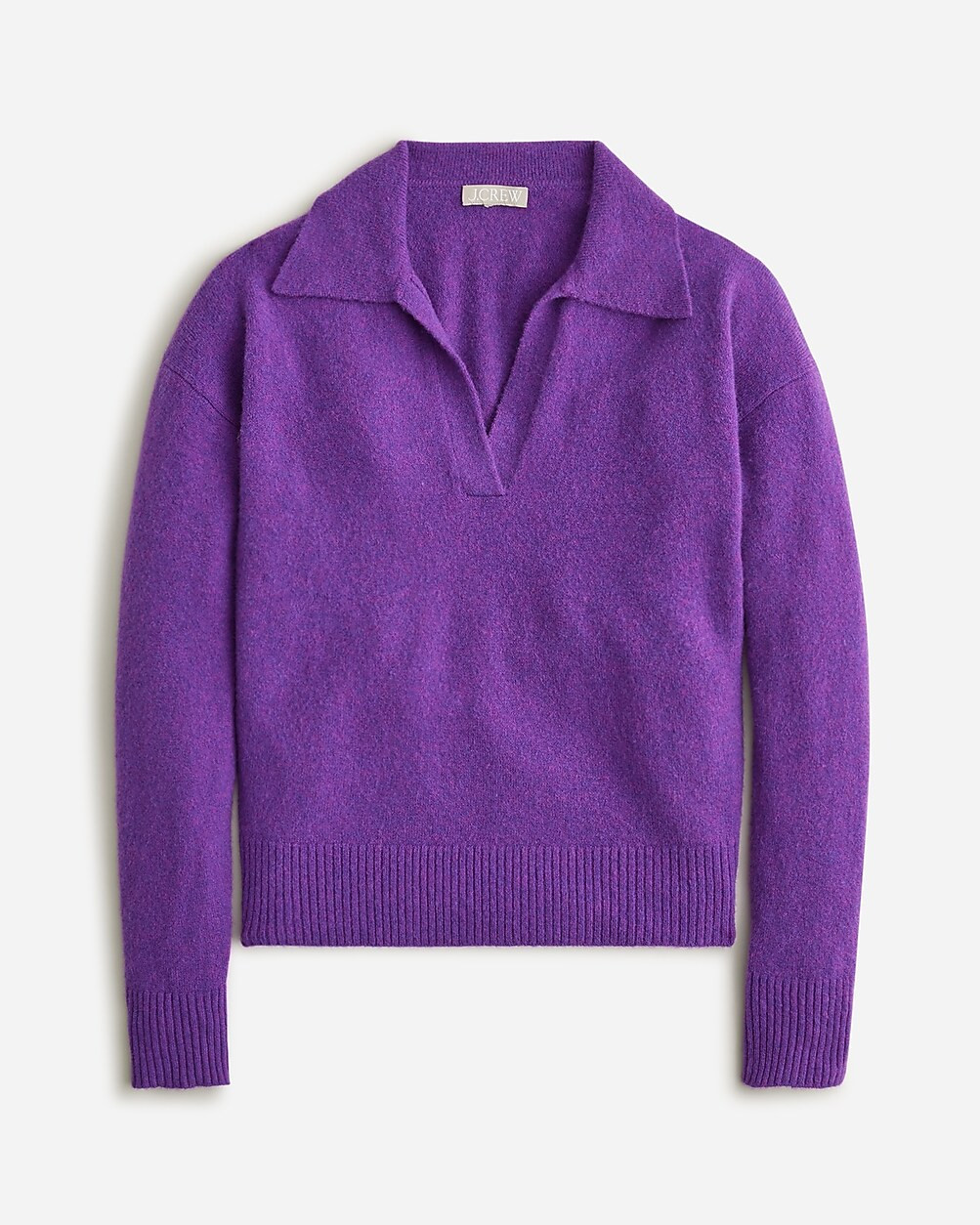 Collared V-neck sweater in Supersoft yarn | J. Crew US