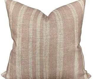 By Unbranded Designer Clay McLaurin Drift Pillow Cover in Pink // Mauve Blush Striped Throw Pillo... | Amazon (US)